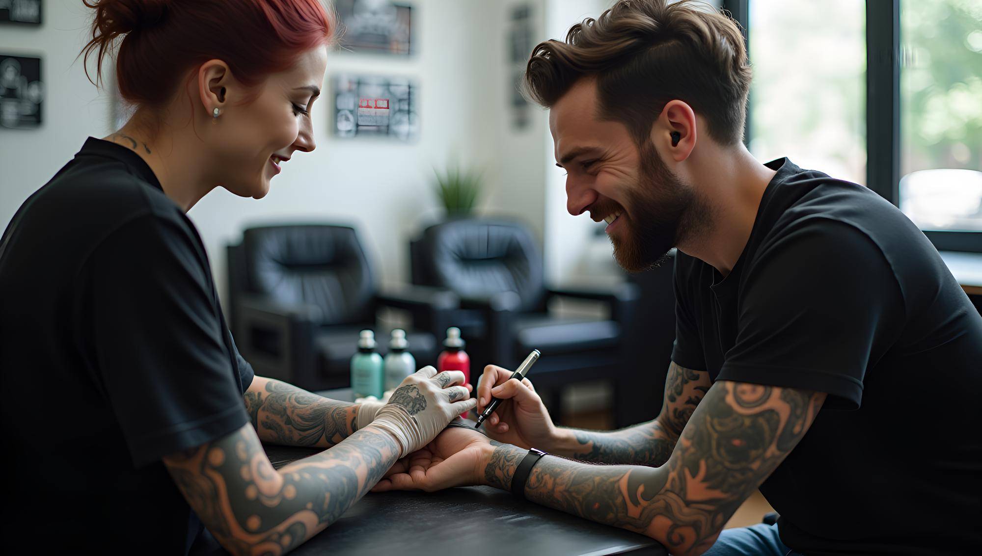 Jak postępować z nowym tatuażem po wyjściu z salonu?